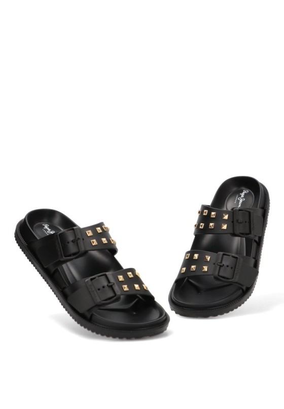 Sandalia de playa negra PLS700005 de mujer PEPE JEANS