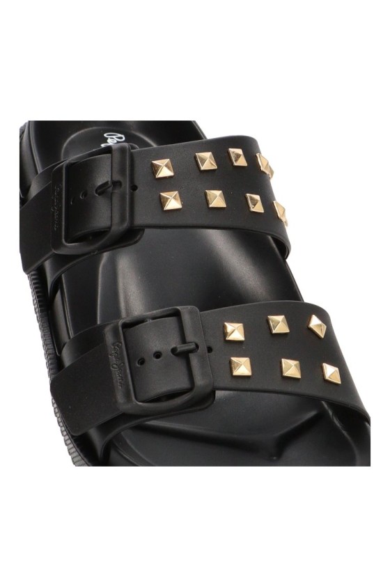 Sandalia de playa negra PLS700005 de mujer PEPE JEANS