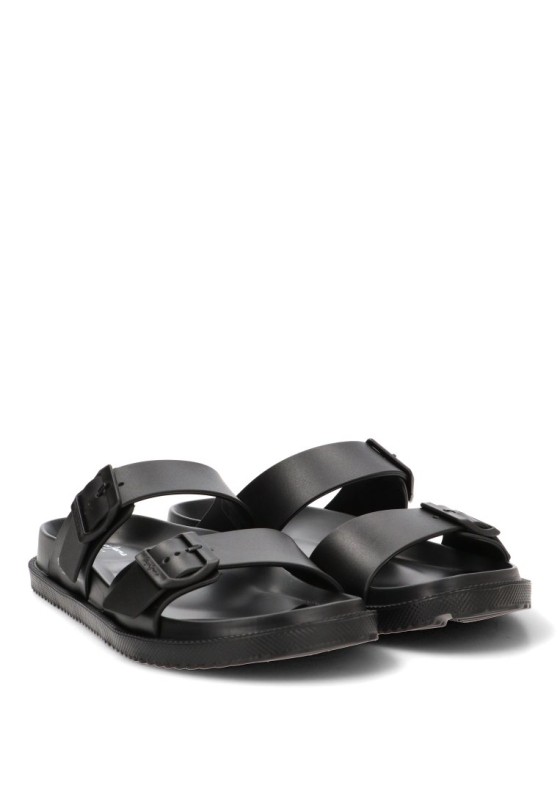 Chanclas de playa negras con hebilla para hombre PEPE JEANS PMS700011