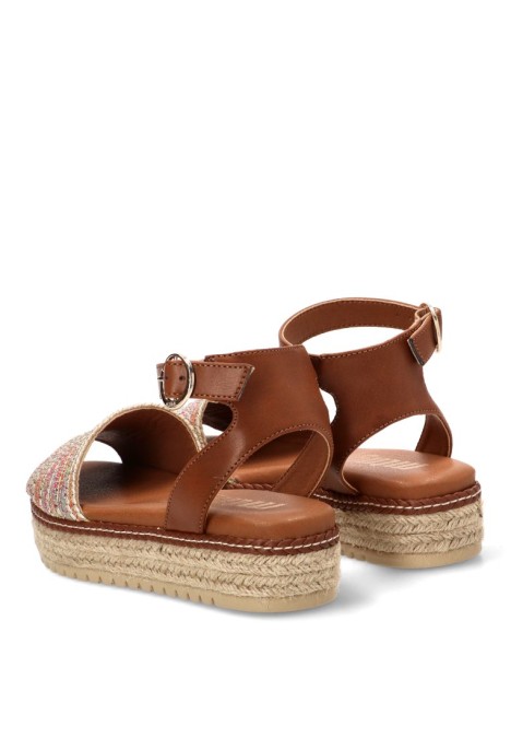 Sandalia plataforma multicolor de mujer MUSTANG 59617