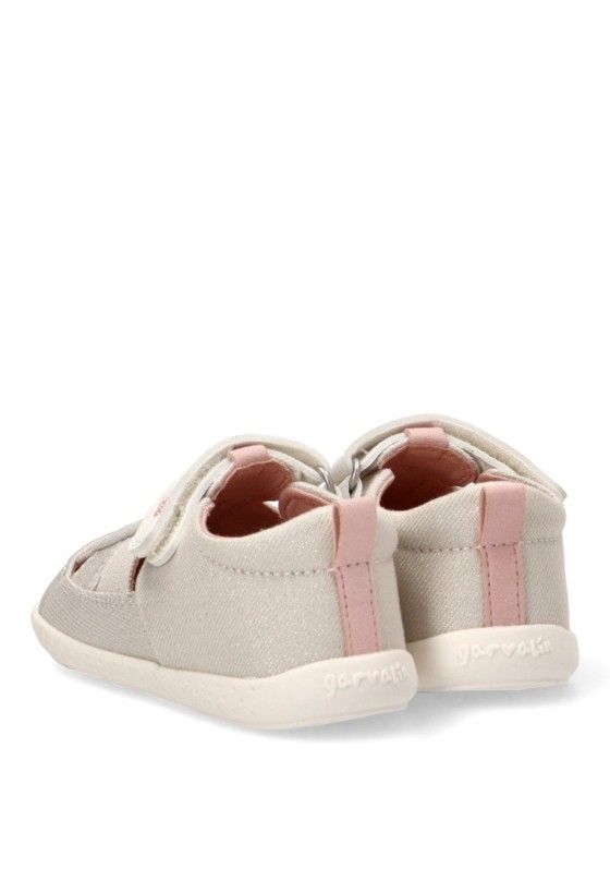 Sandalia blanca de niña GARVALIN 252348