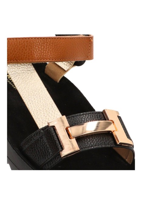 Sandalia negra de mujer ARMONY 10084