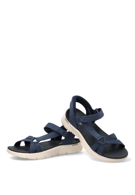 Sandalia de mujer en color marino SKECHERS 141481