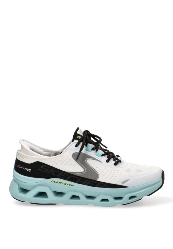 Deportivo textil blanco con suela plana para hombre SKECHERS 232921