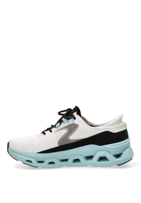 Deportivo textil blanco con suela plana para hombre SKECHERS 232921