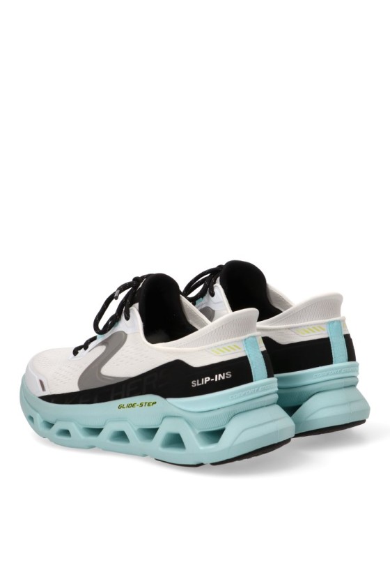Deportivo textil blanco con suela plana para hombre SKECHERS 232921