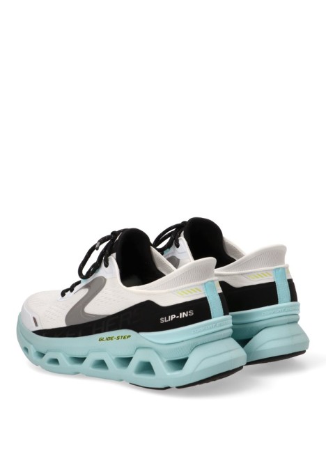 Deportivo textil blanco con suela plana para hombre SKECHERS 232921