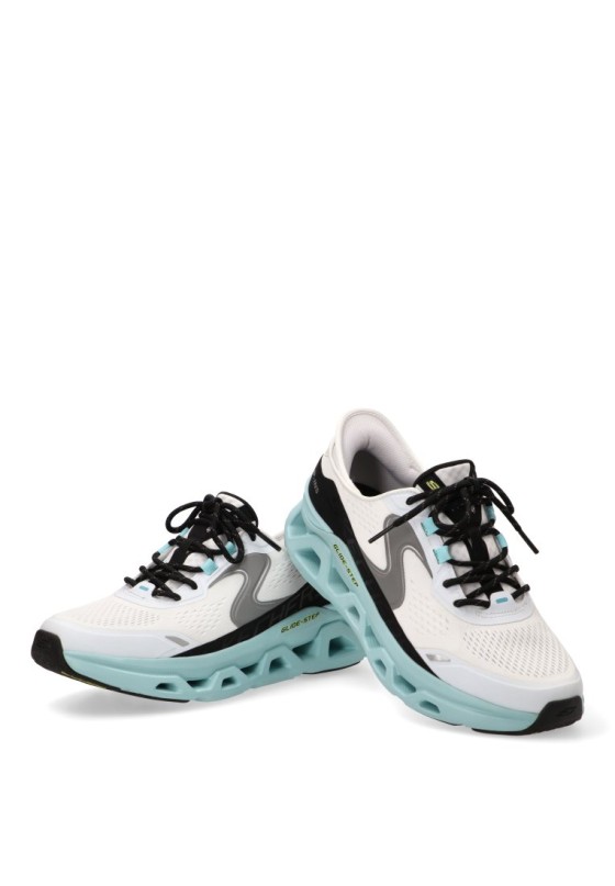 Deportivo textil blanco con suela plana para hombre SKECHERS 232921