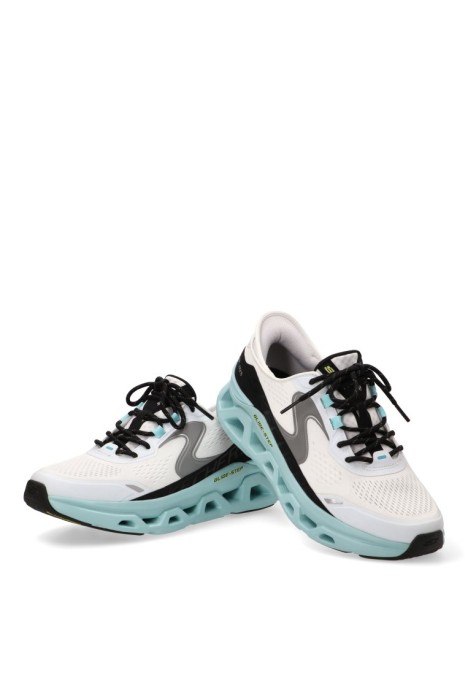 Deportivo textil blanco con suela plana para hombre SKECHERS 232921