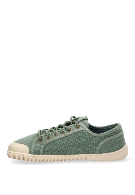 Deportivo de mujer MUSTANG 60944 verde textil  suela plana