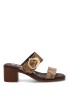 Sandalia animal print de mujer YULIA 555