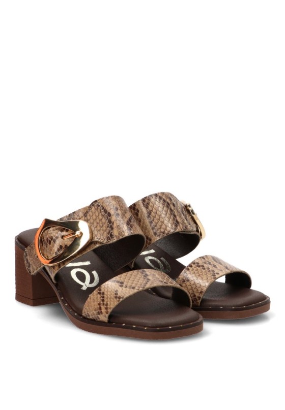 Sandalia animal print de mujer YULIA 555