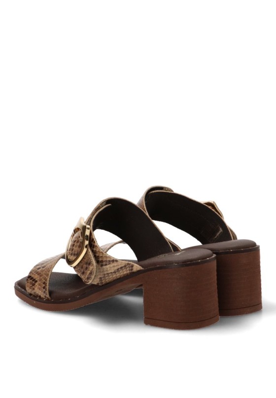 Sandalia animal print de mujer YULIA 555