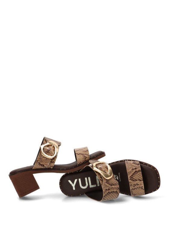 Sandalia animal print de mujer YULIA 555