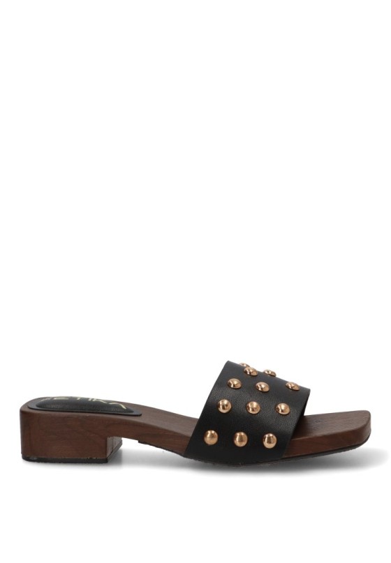 Sandalia negra de mujer ETIKA 30031