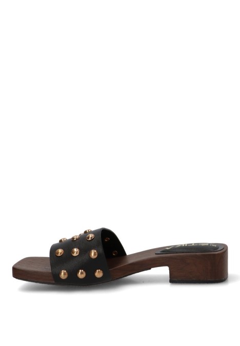 Sandalia negra de mujer ETIKA 30031