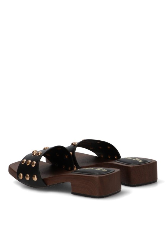 Sandalia negra de mujer ETIKA 30031