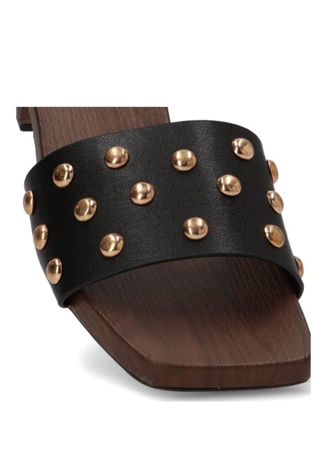 Sandalia negra de mujer ETIKA 30031