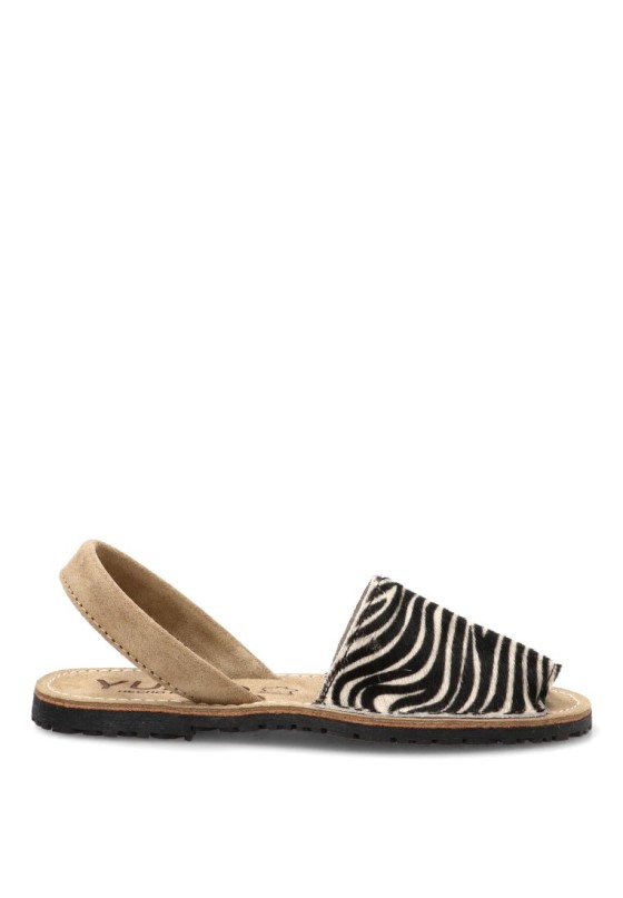 Sandalia 550 animal print de mujer Pony Minizebra
