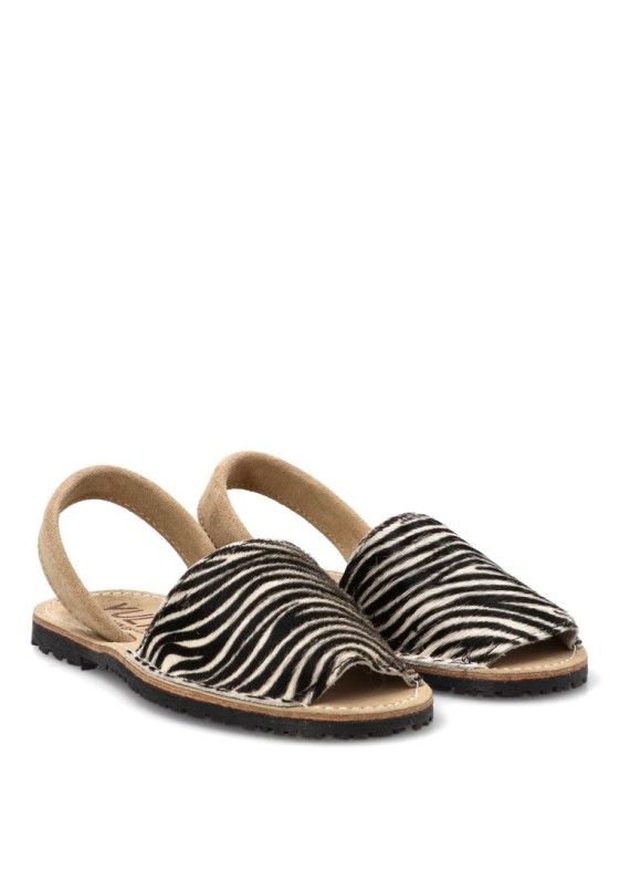 Sandalia 550 animal print de mujer Pony Minizebra
