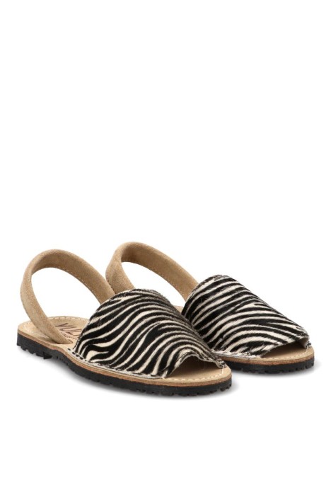 Sandalia 550 animal print de mujer Pony Minizebra