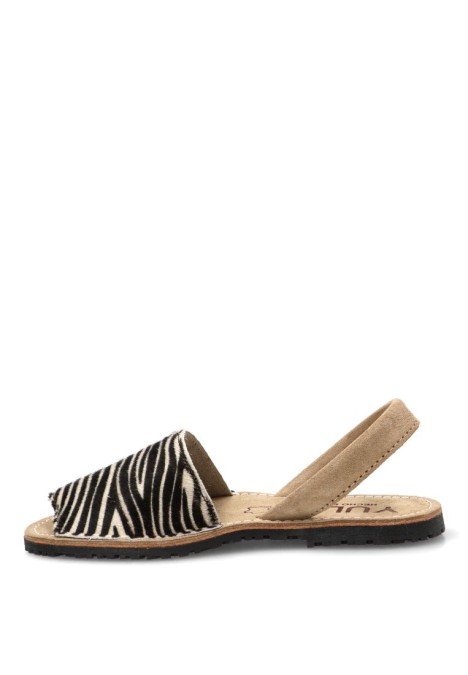 Sandalia 550 animal print de mujer Pony Minizebra