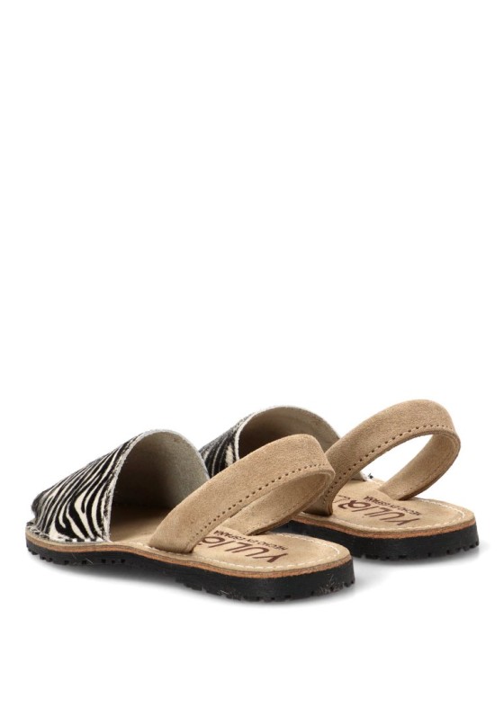 Sandalia 550 animal print de mujer Pony Minizebra