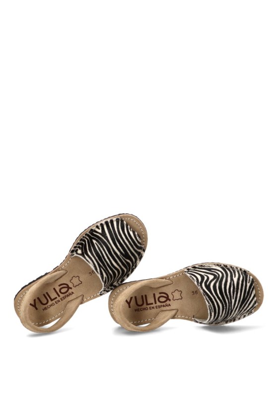 Sandalia 550 animal print de mujer Pony Minizebra
