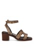 Sandalia animal print con tacón medio de mujer YULIA 556