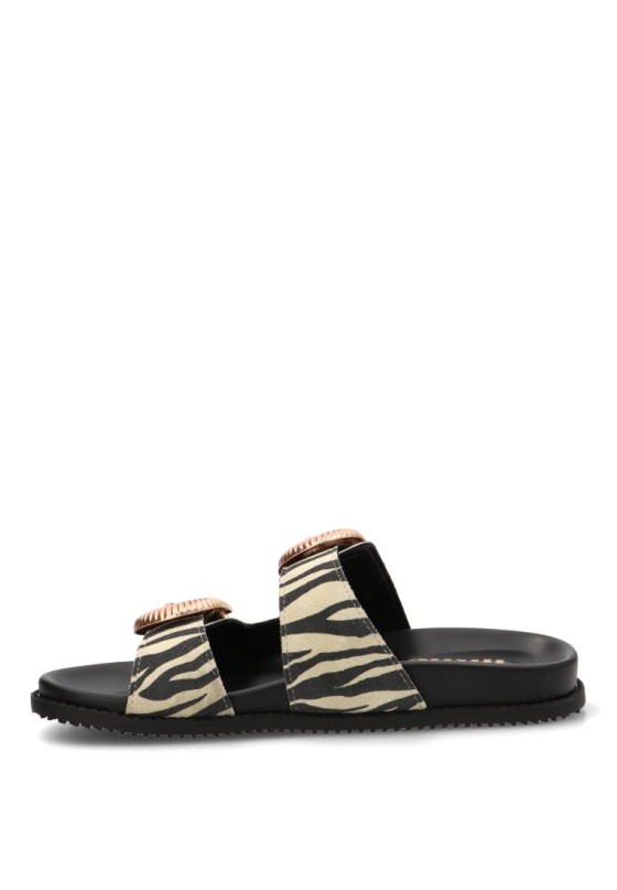 Sandalia animal print de mujer MUSTANG 55493