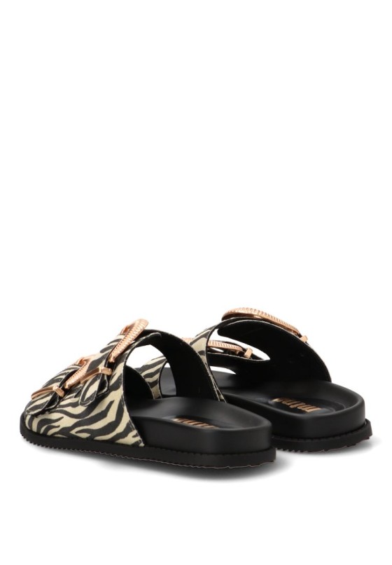 Sandalia animal print de mujer MUSTANG 55493