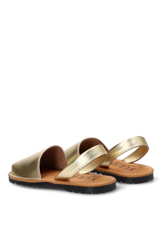 Sandalia 550 con laminado platino en piel de mujer PISTACHO ME