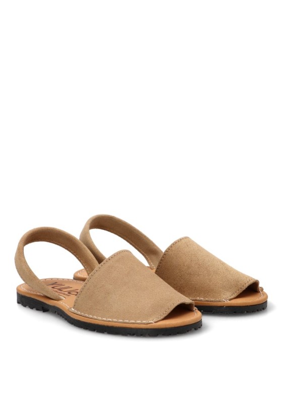 Sandalia beige de mujer PISTACHO ME 550