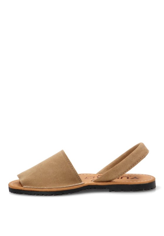 Sandalia beige de mujer PISTACHO ME 550