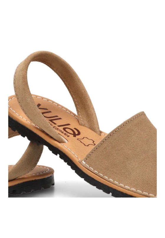 Sandalia beige de mujer PISTACHO ME 550