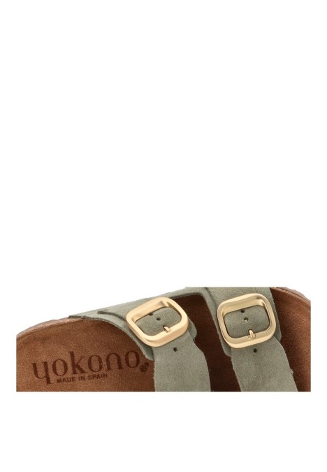 Sandalia verde de mujer YOKONO JERBA-700
