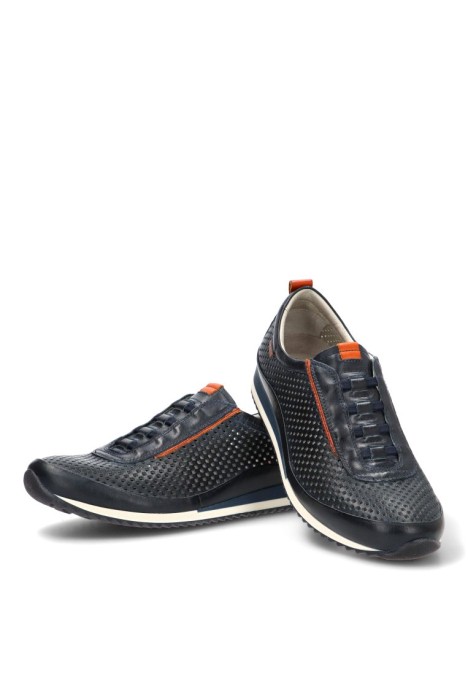 Deportivo casual de hombre PIKOLINOS M2A-6252 en piel azul