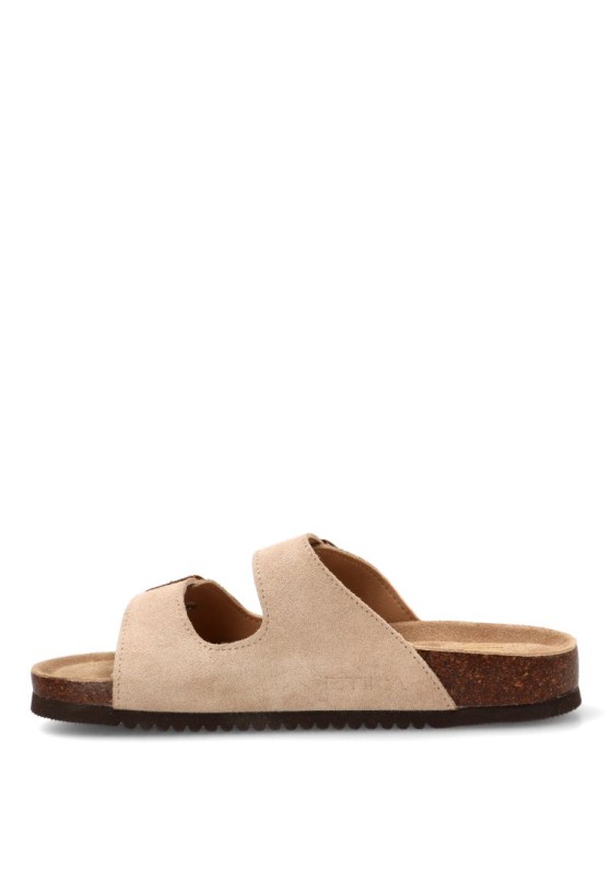 Sandalia beige de mujer ETIKA 10015