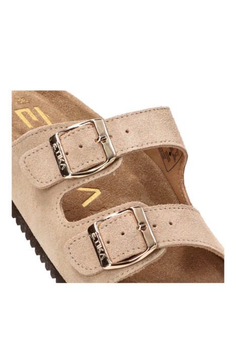 Sandalia beige de mujer ETIKA 10015