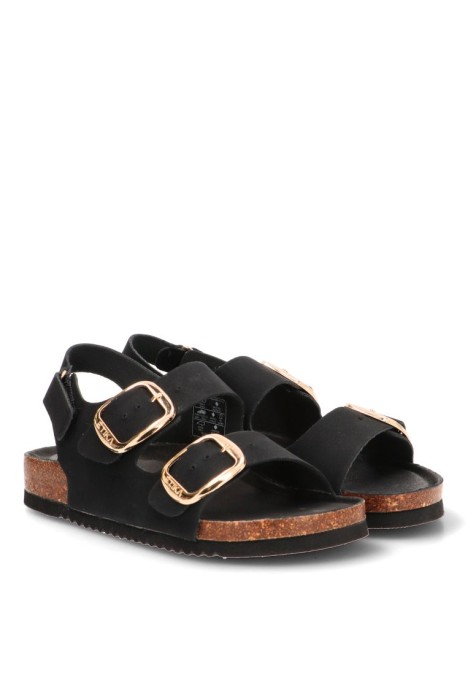 Sandalia negra de mujer ETIKA 10095