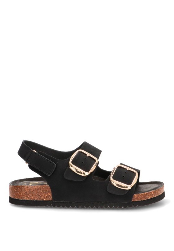Sandalia negra de mujer ETIKA 10095