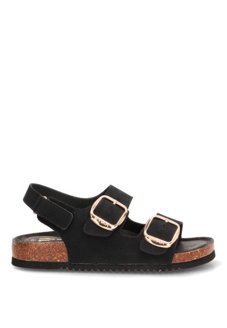 Sandalia negra de mujer ETIKA 10095