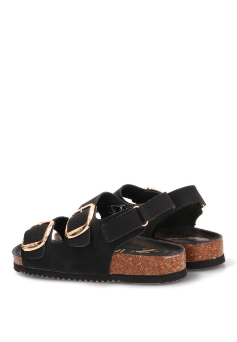 Sandalia negra de mujer ETIKA 10095