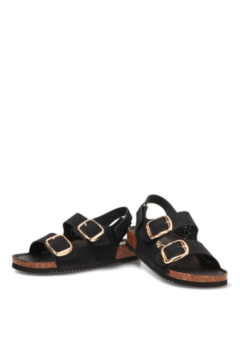 Sandalia negra de mujer ETIKA 10095