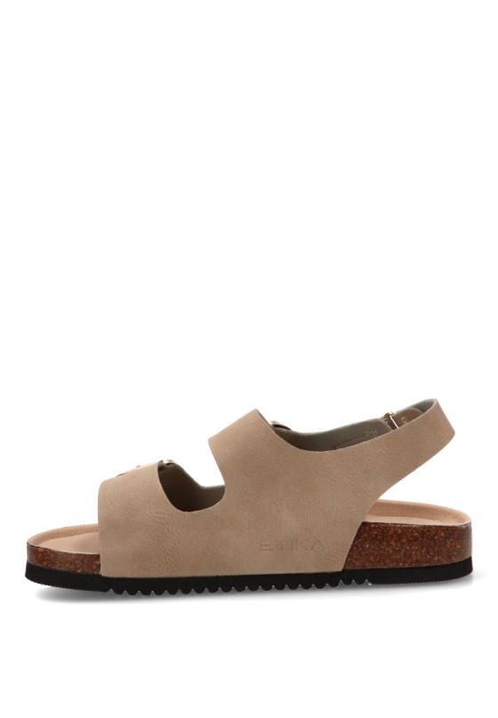 Sandalia beige de mujer ETIKA 10095