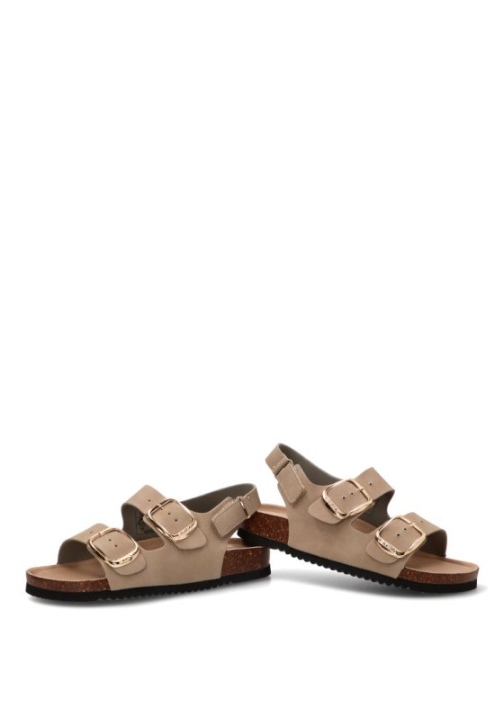 Sandalia beige de mujer ETIKA 10095