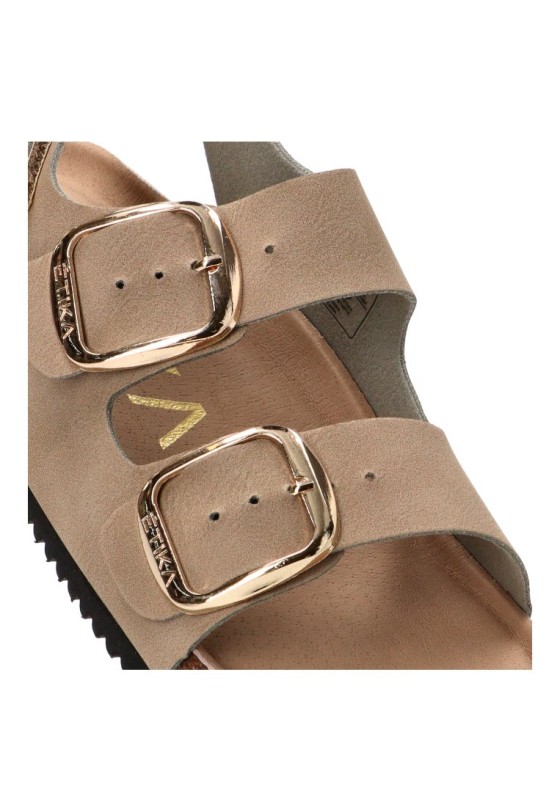 Sandalia beige de mujer ETIKA 10095