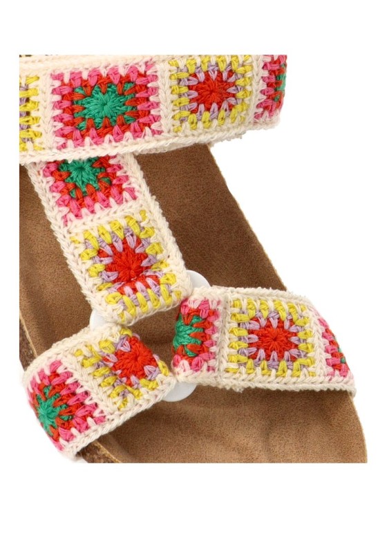 Sandalia multicolor con suela plana de niña ETIKA 13732