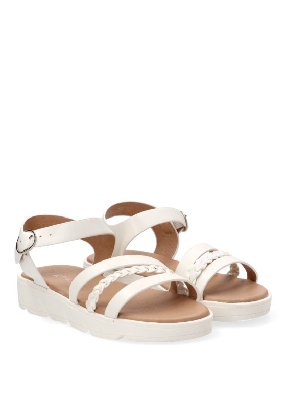 Sandalia blanca de niña ETIKA 13752