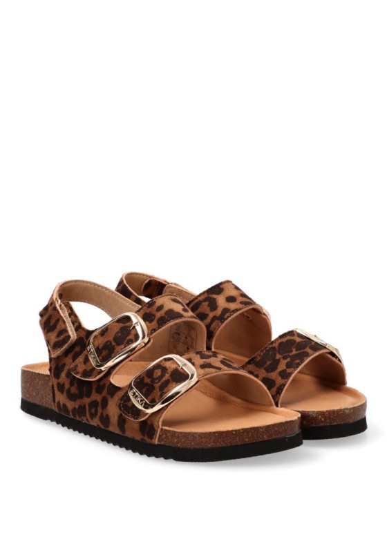 Sandalia leopardo de mujer ETIKA 10095